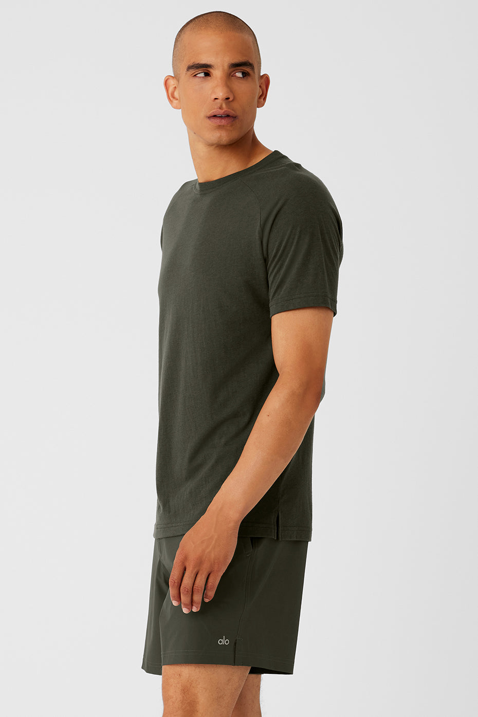 Triumph Raglan Tee - Stealth Green