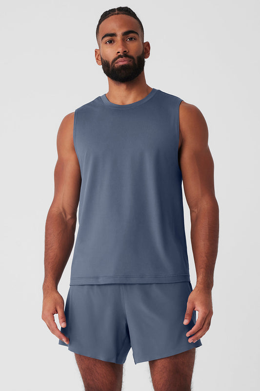 Conquer Muscle Tank - Bluestone