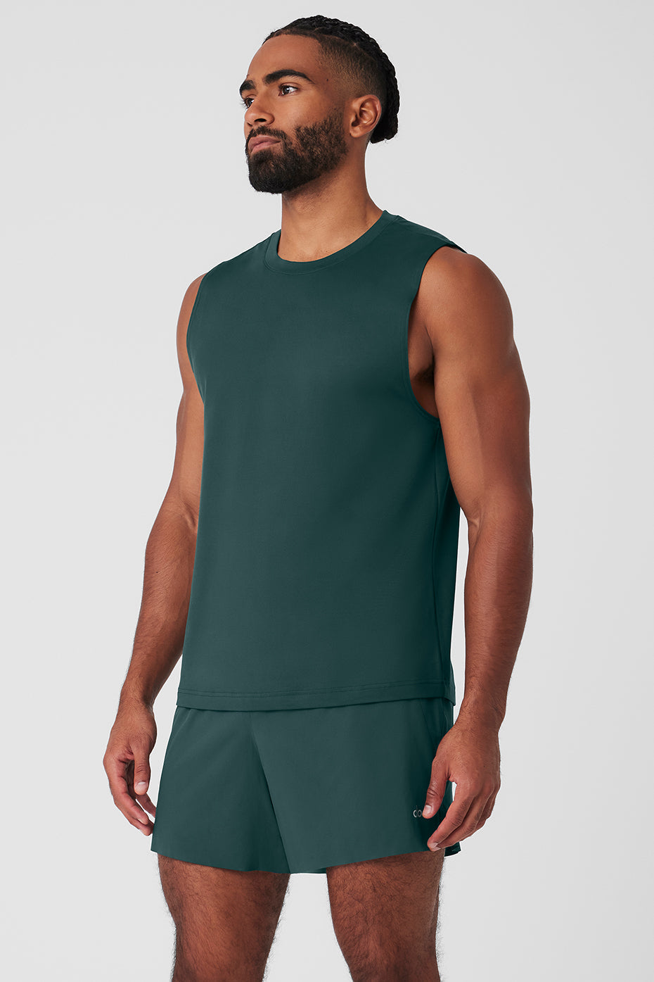 Conquer Muscle Tank - Midnight Green