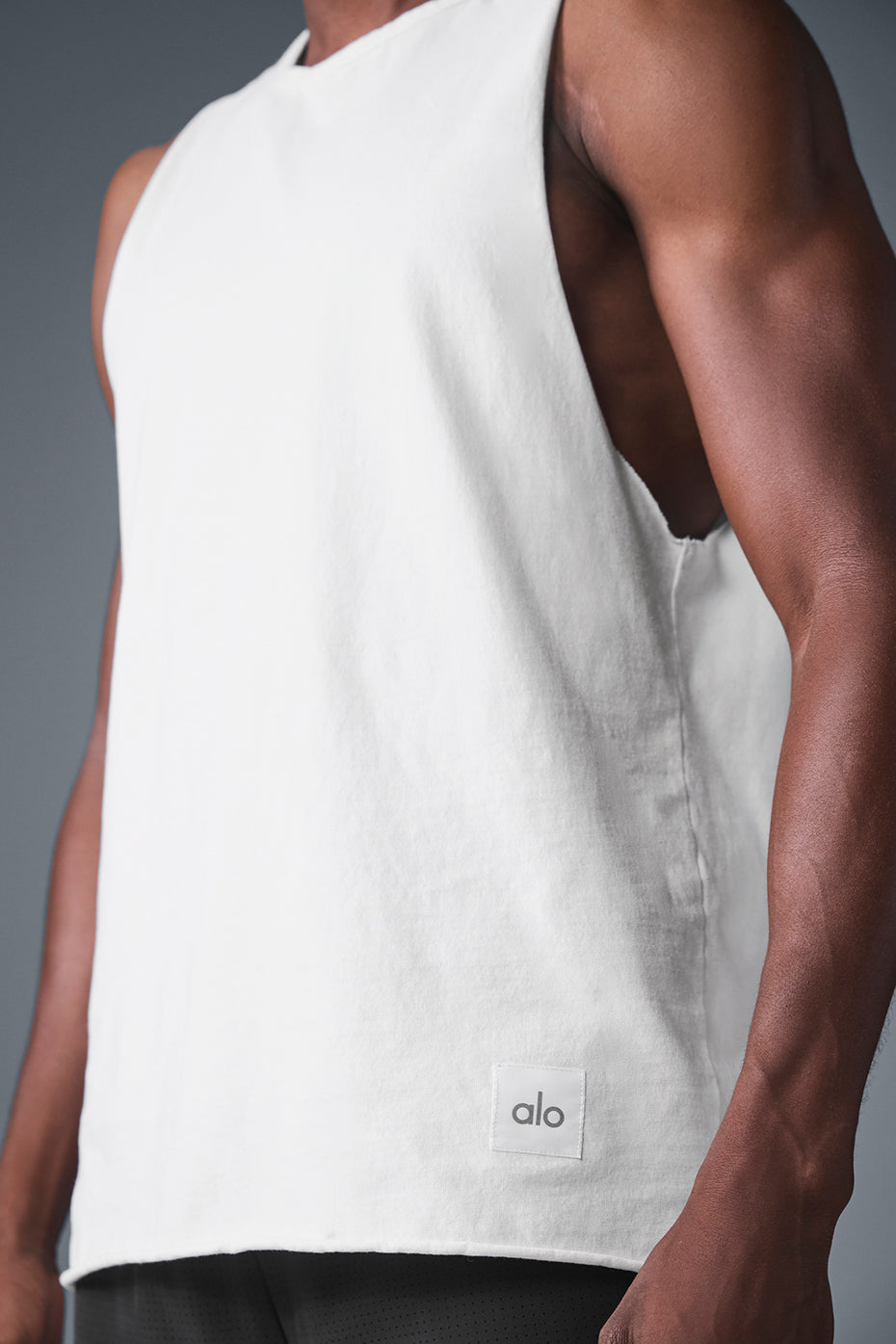 Society Raw Edge Tank - White