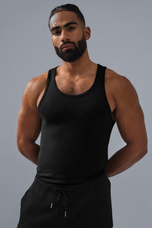 Everyday Modal Rib Tank - Black