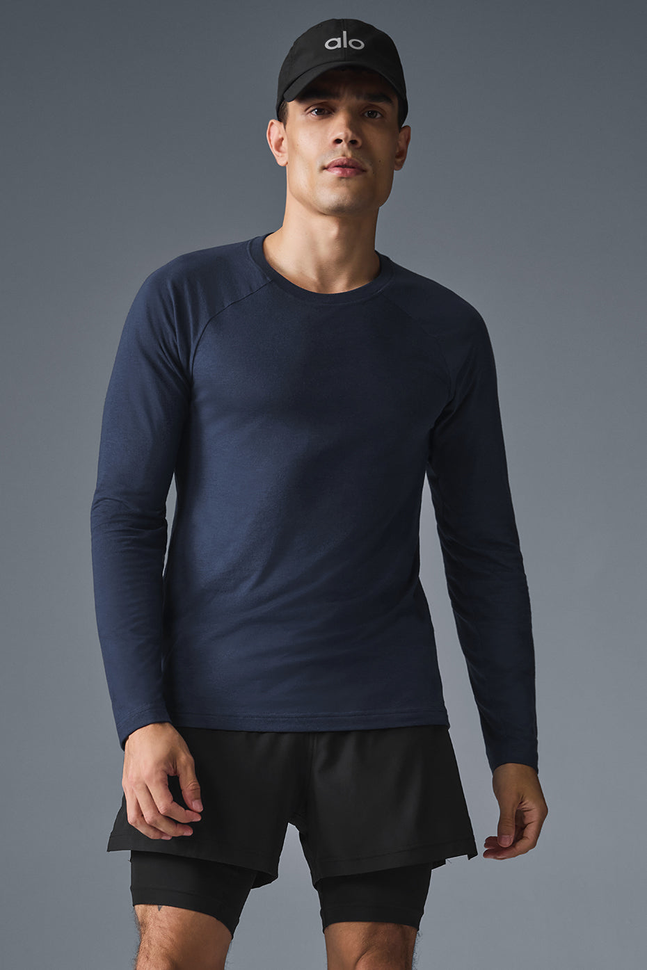 Triumph Long Sleeve Tee - Navy