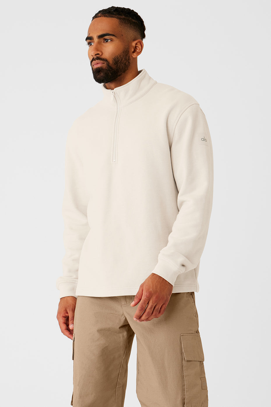 Renown Heavy Weight 1/4 Zip - Bone