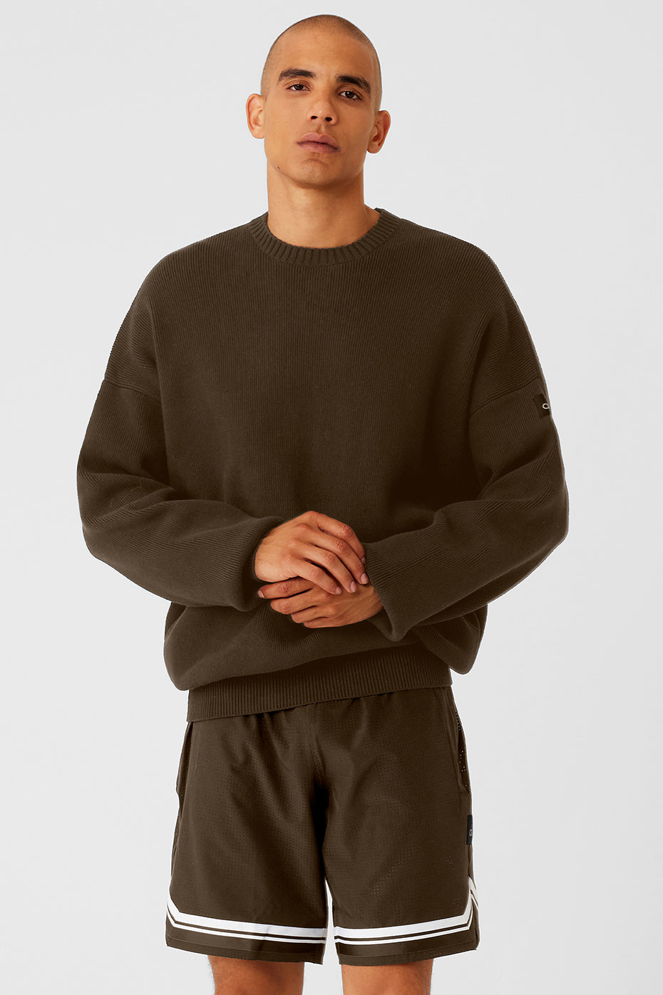 Scholar Crew Neck Sweater - Espresso