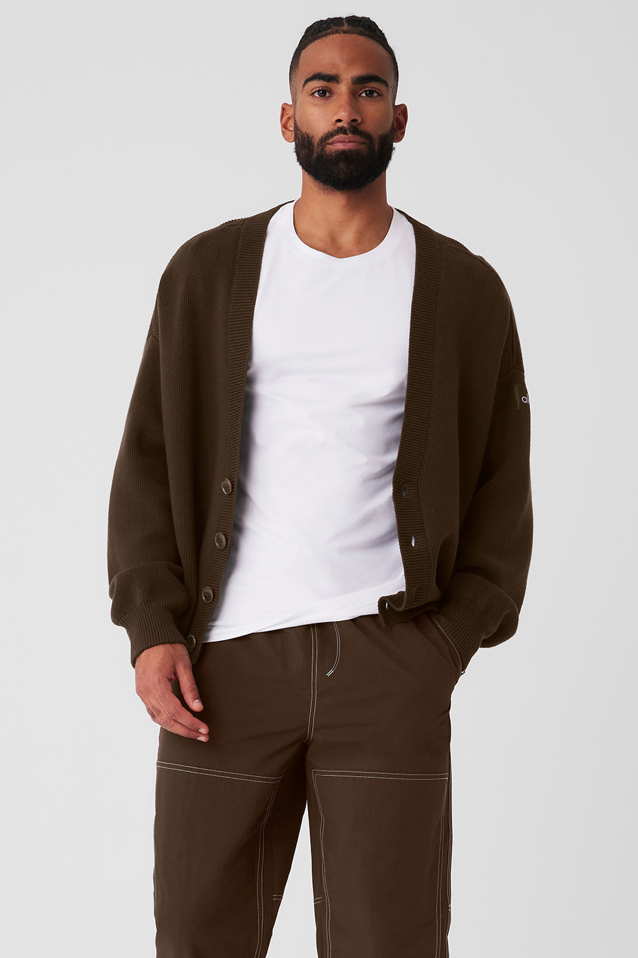 Scholar Cardigan Sweater - Espresso