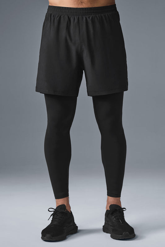 5" Revival 2-in-1 Pant - Black/Black