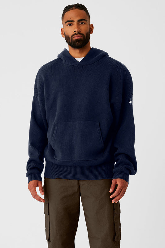 Scholar Hooded Sweater - Navy