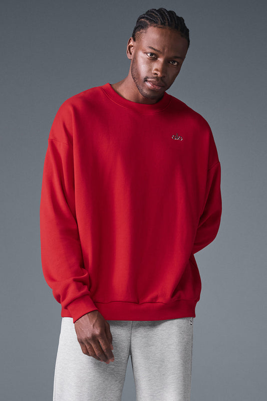 Accolade Crew Neck Pullover - Bold Red