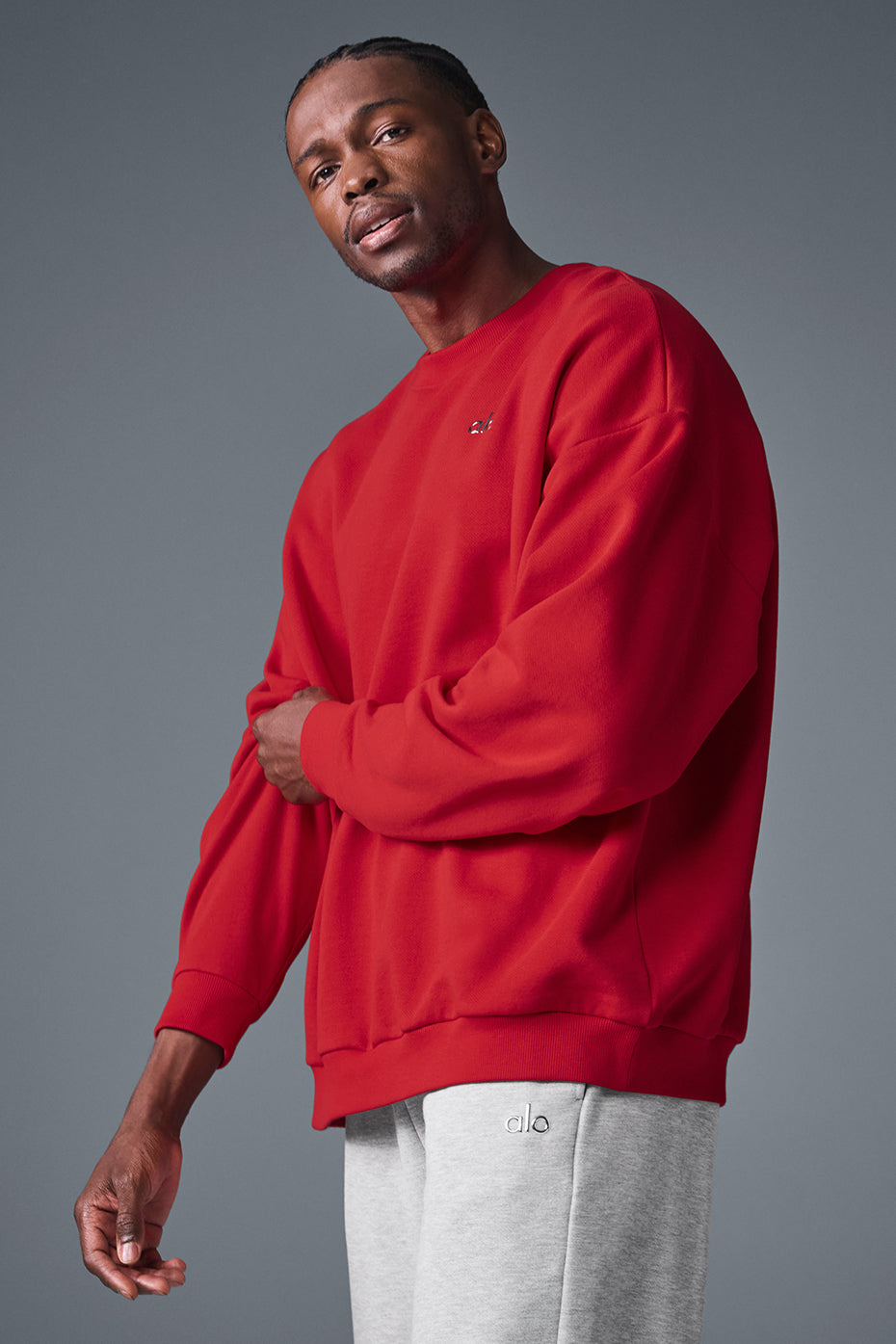 Accolade Crew Neck Pullover - Bold Red