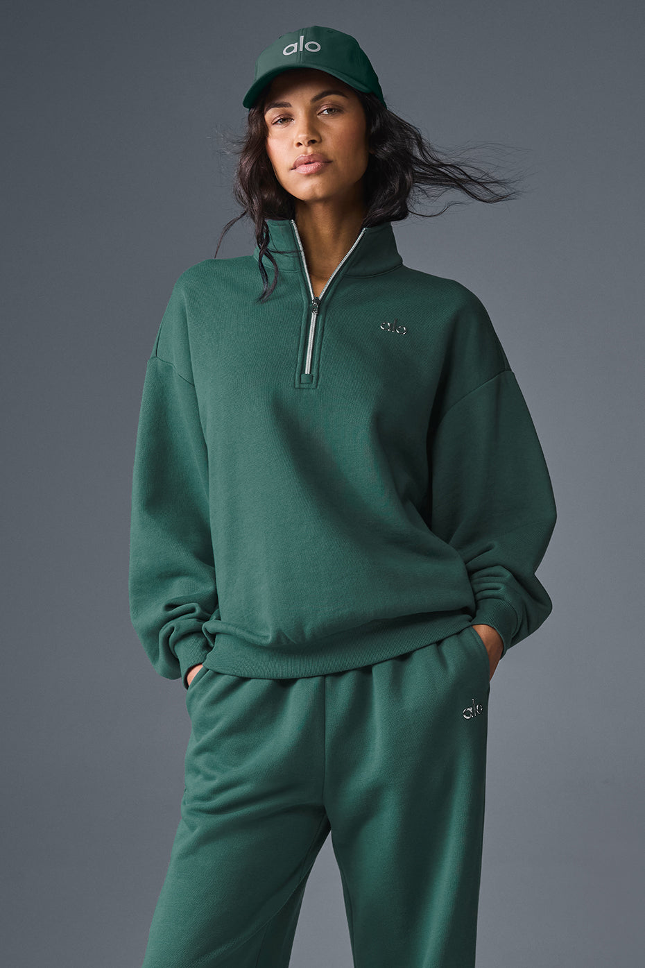 Accolade 1/4 Zip Pullover - Winter Ivy