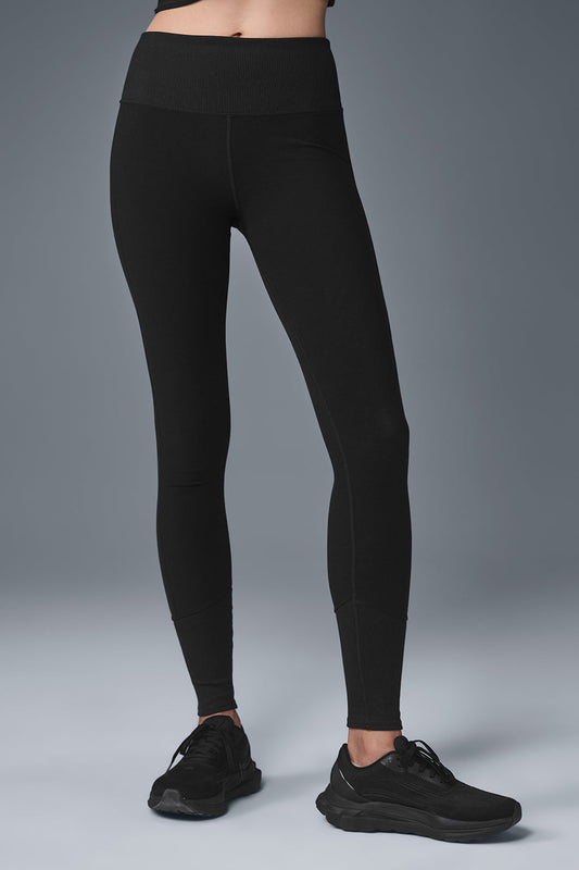 High-Waist Alosoft Lounge Legging - Black