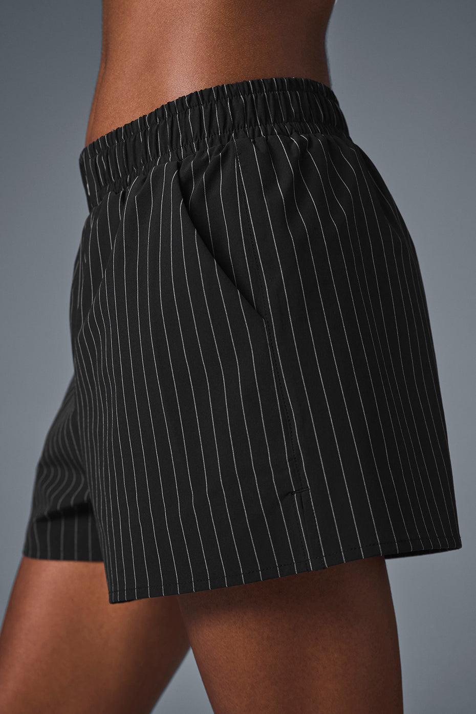 Pinstripe Daylight Boxer Short - Black/Titanium